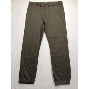ALTAMONT Jogger Pant Men 36x30 Sawtelle T Brown Skateboard Sole Tech